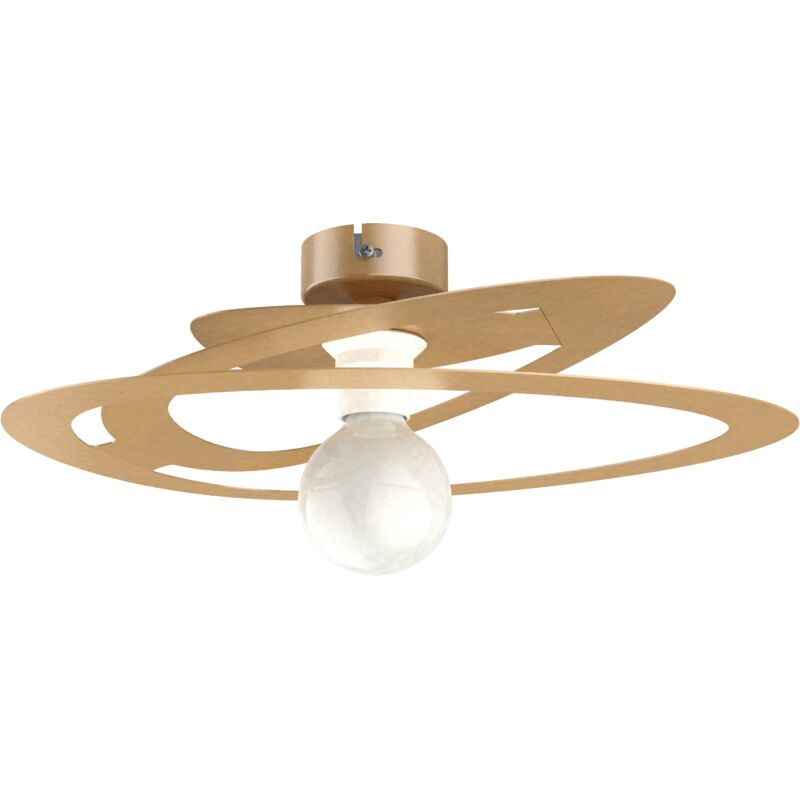 foto del prodotto lumicom dilate plafoniera, 1x e27, max 42w, metallo, anodic gold, d.40cm