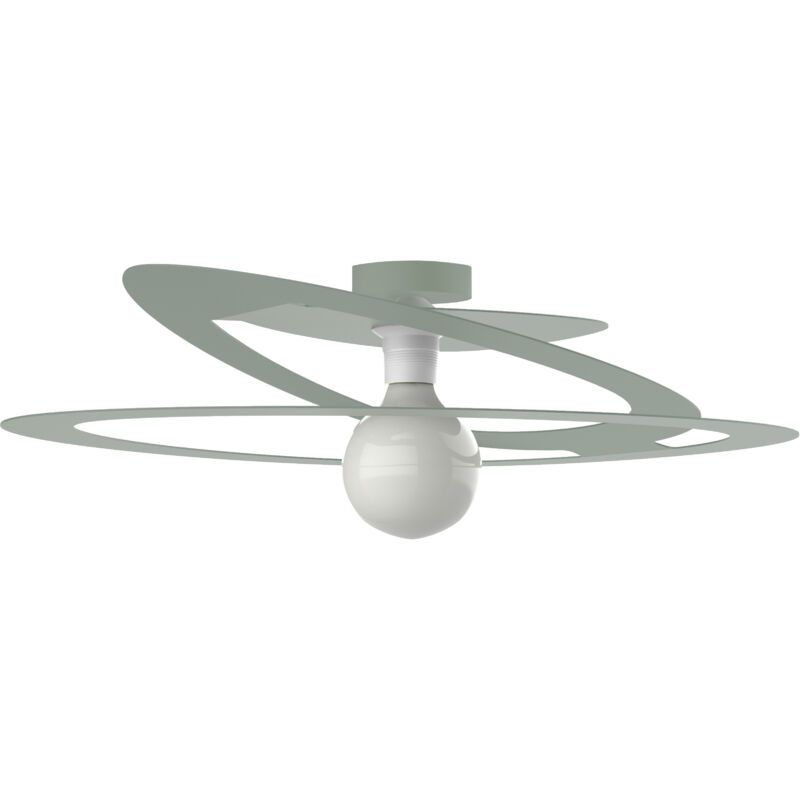 foto del prodotto lumicom dilate plafoniera, 1x e27, max 42w, metallo, verde iceberg, d.60cm