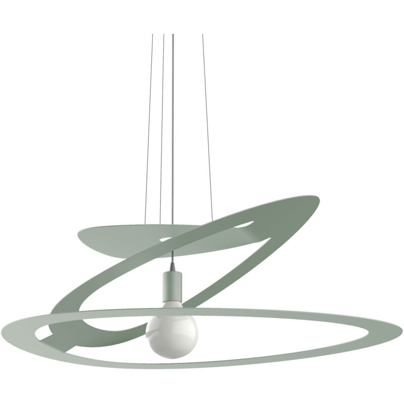 foto del prodotto lumicom dilate sospensione, 1x e27, max 42w, metallo, verde iceberg, d.80cm