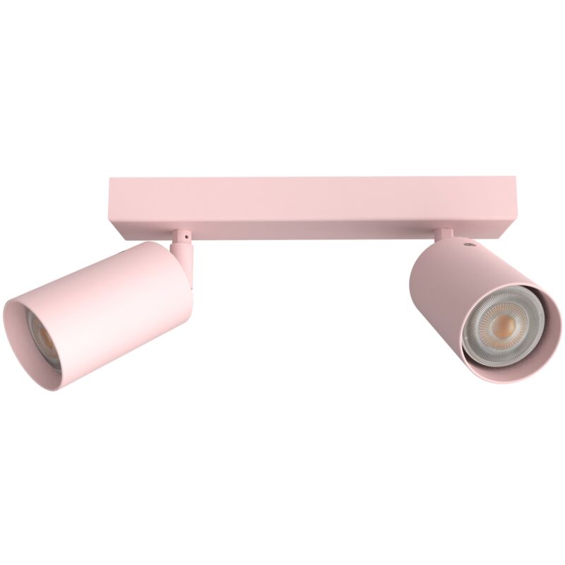foto del prodotto lumicom form m plafoniera, 2x gu10, max 33w, metallo, rosa, l.30cm