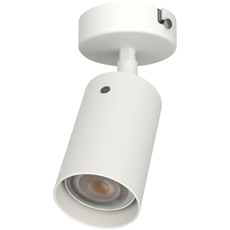 foto del prodotto lumicom form s plafoniera, 1x gu10, max 33w, metallo, bianco opaco, d.6cm