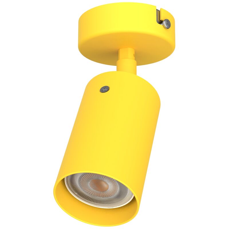 foto del prodotto lumicom form s plafoniera, 1x gu10, max 33w, metallo, giallo, d.6cm