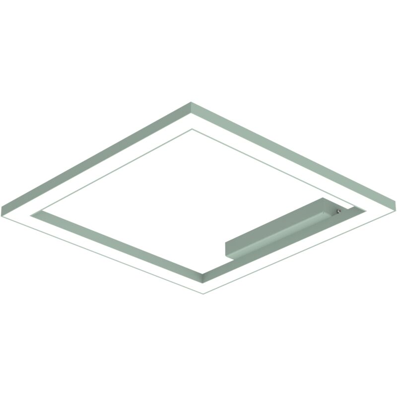 foto del prodotto lumicom frame plafoniera, strip led, 30w m, 3000k, metallo, verde iceberg, l40cm