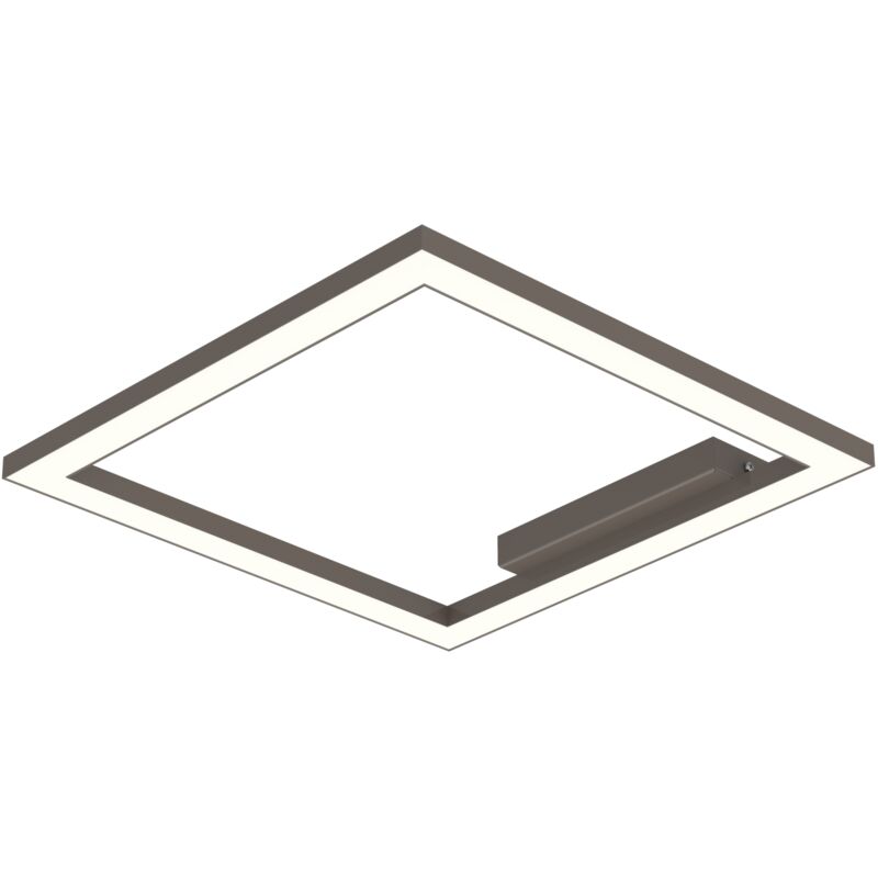 foto del prodotto lumicom - frame plafoniera, strip led, 30w m, 4000k, metallo, tortora lucido, l40cm