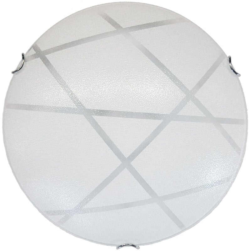 foto del prodotto lumicom itaca plafoniera, led integrato, 30w, 4000k, vetro serigrafato, d.50cm