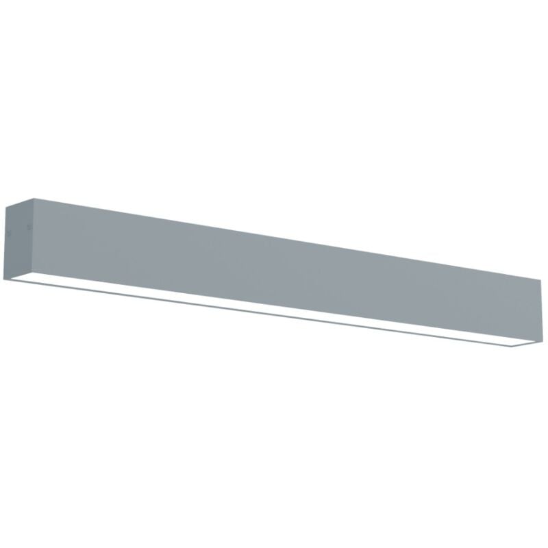 foto del prodotto lumicom linear plafoniera, strip led integrata, 9.6w, 4000k, metallo, grigio, l40cm