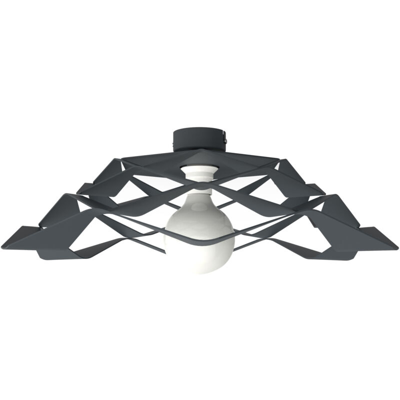 foto del prodotto lumicom migra plafoniera, 1x e27, max 42w, metallo, antracite, d.40cm
