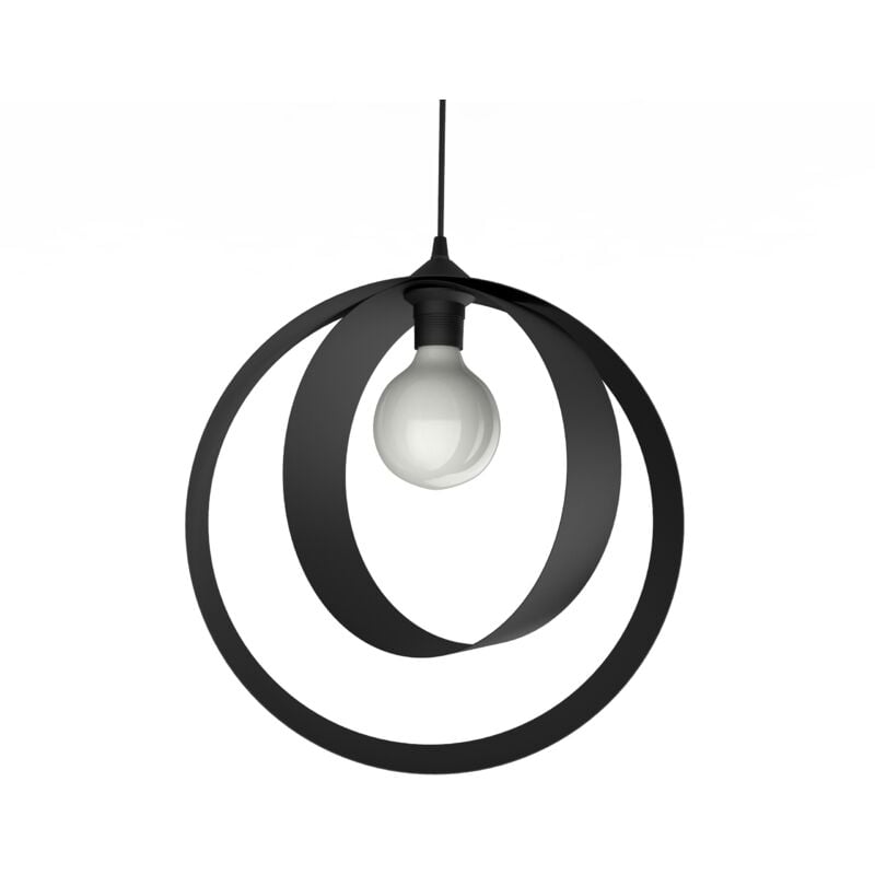 foto del prodotto lumicom nucleo sospensione, 1x e27, max 42w, metallo, nero opaco, d.40cm
