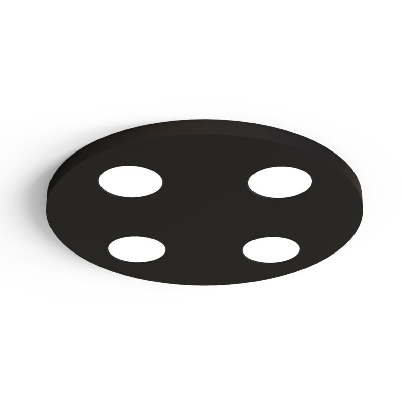 immagine 0 del prodotto lumicom phanteon plafoniera, 4x gx53, max 8w, metallo, nero, d.40cm