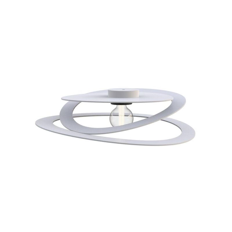 foto del prodotto lumicom plafoniera dilate e27 d.60cm bianca in metallo