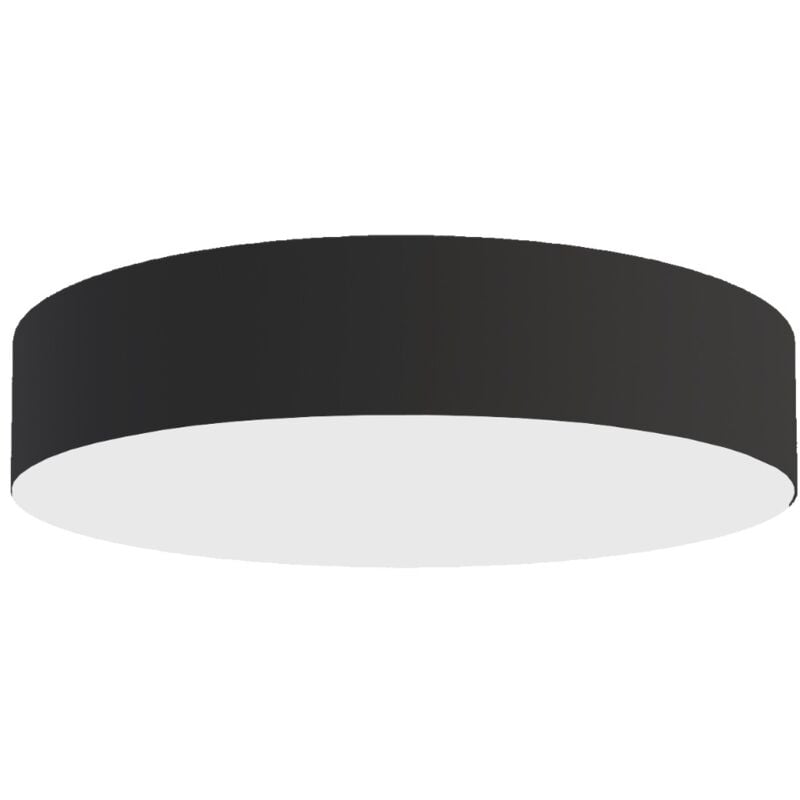 foto del prodotto lumicom punnett plafoniera, 3x e27, max 42w, metallo vetro, nero opaco, d.40cm