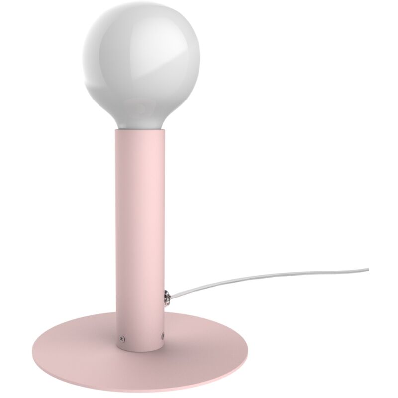 foto del prodotto lumicom puro tavolo, 1x e27, max 42w, metallo, rosa, d.4cm h.20cm