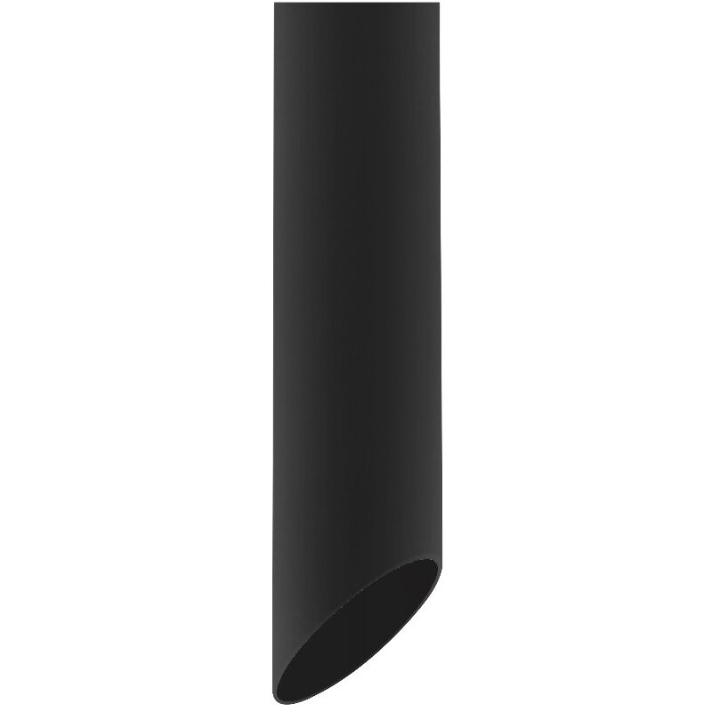 foto del prodotto lumicom rond coup plafoniera, 1x gu10, max 33w, metallo, nero opaco, d.6cm x h30cm