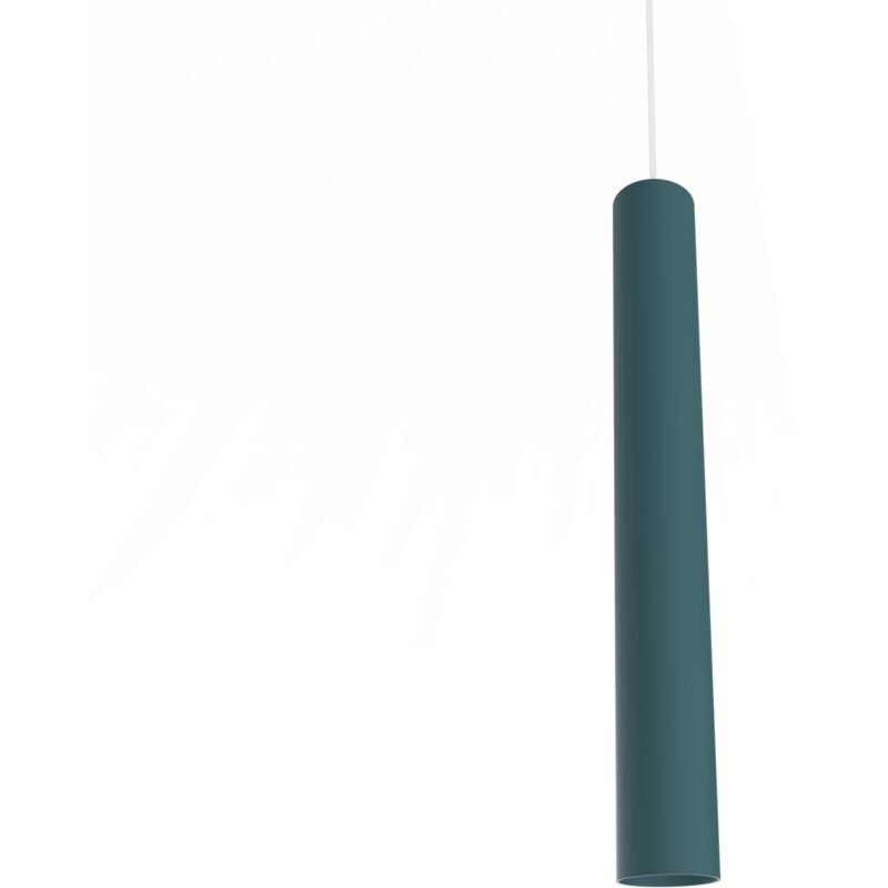 foto del prodotto lumicom rond sospensione, 1x gu10, max 33w, metallo, blu mediterraneo, h.40cm