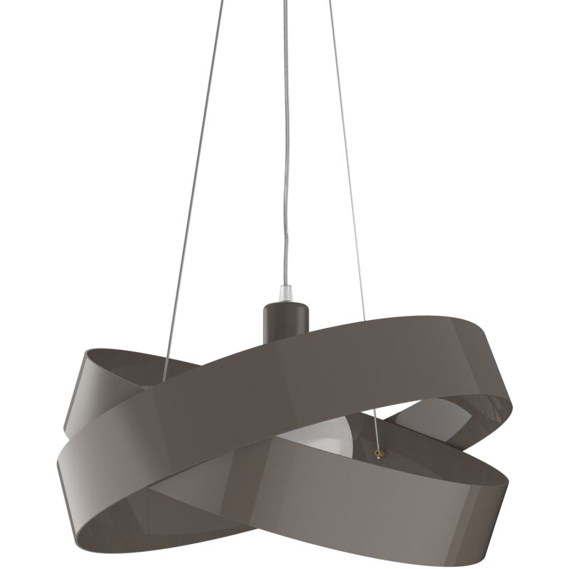 foto del prodotto lumicom soft sospensione, 1x e27, max 42w, metallo, tortora lucido, d40cm
