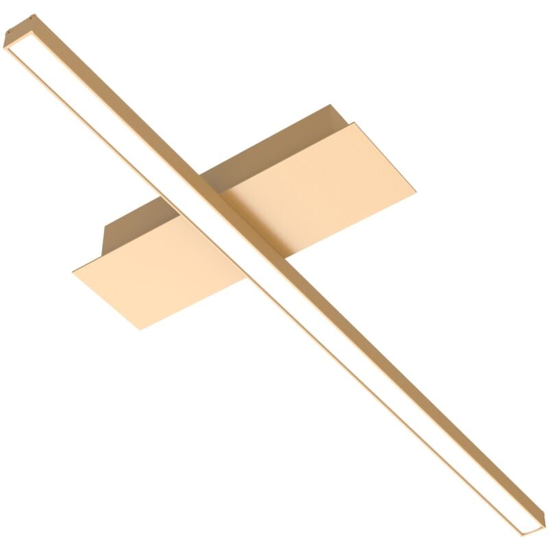 foto del prodotto lumicom splint 1x plafoniera, strip led, 17w m, 3000k, metallo, anodic gold, l50cm