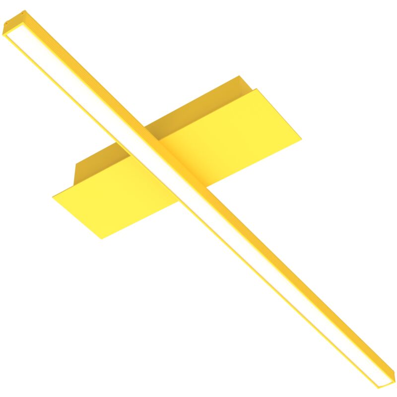 foto del prodotto lumicom splint 1x plafoniera, strip led, 17w m, 3000k, metallo, giallo, l50cm