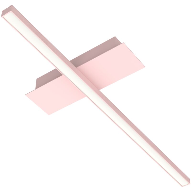 foto del prodotto lumicom splint 1x plafoniera, strip led, 17w m, 3000k, metallo, rosa, l50cm