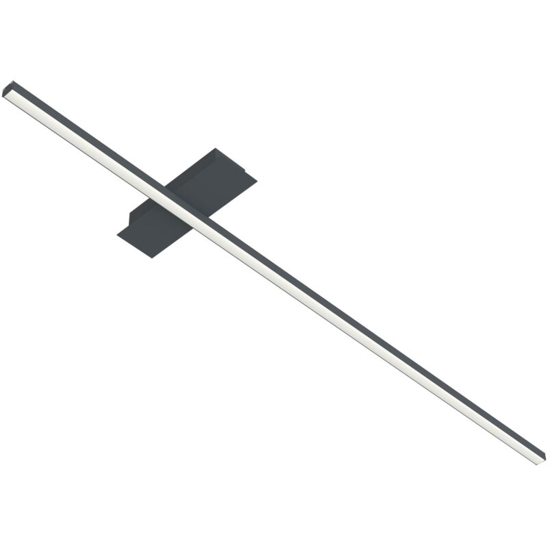 foto del prodotto lumicom splint 1x plafoniera, strip led, 17w m, 4000k, metallo, grigio antracite, l100cm