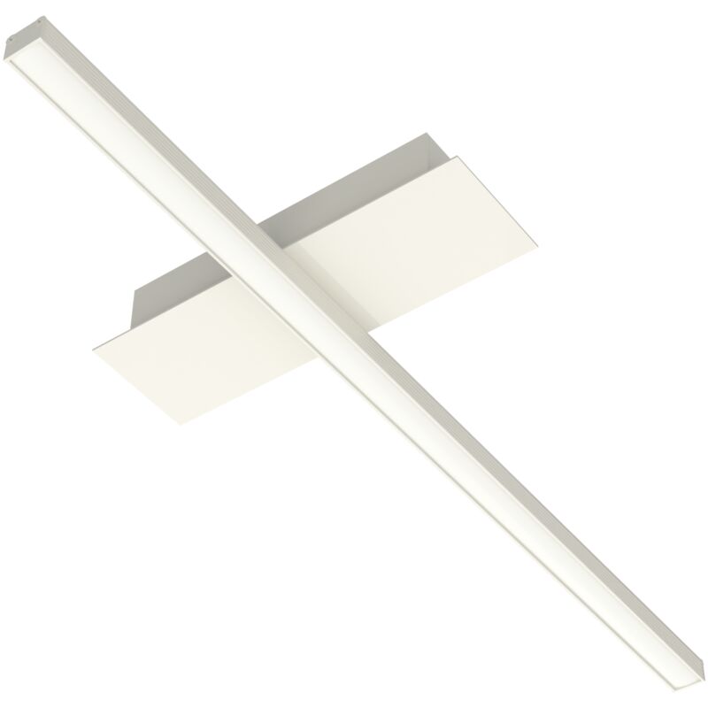 foto del prodotto lumicom splint 1x plafoniera, strip led, 8.5w m, 4000k, metallo, bianco lucido, l50cm