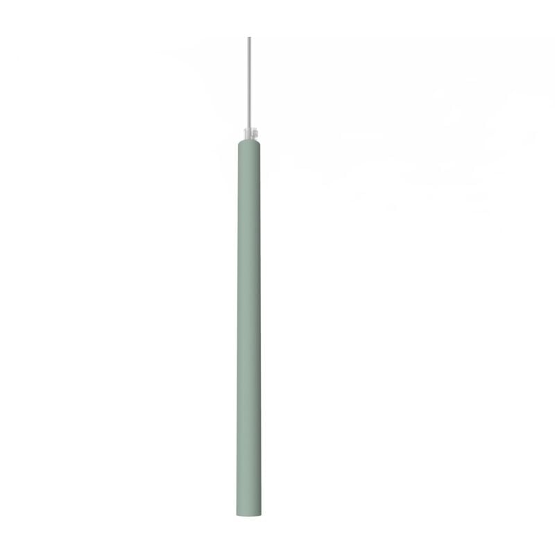 foto del prodotto lumicom stelo 1x sospensione, led integrato, 4.2w, 4000k, metallo, verde iceberg, h.40cm