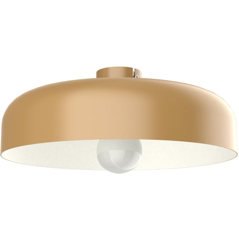foto del prodotto lumicom tuzzi plafoniera, 1xe27, max 42w, metallo, anodic gold bianco, d.40cm