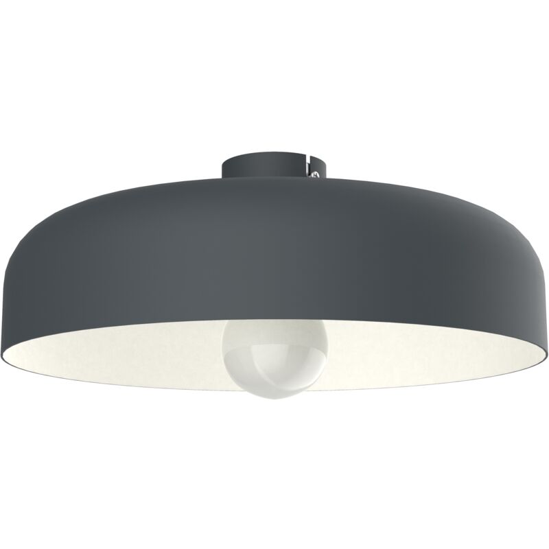 foto del prodotto lumicom tuzzi plafoniera, 1xe27, max 42w, metallo, antracite bianco, d.40cm