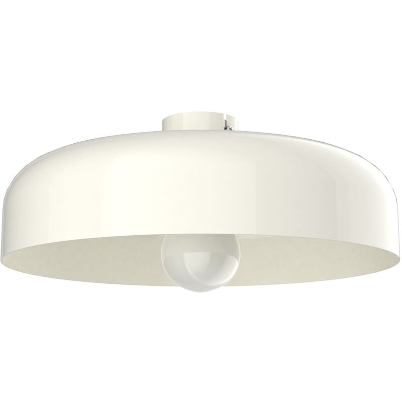 foto del prodotto lumicom tuzzi plafoniera, 1xe27, max 42w, metallo, bianco lucido, d.40cm