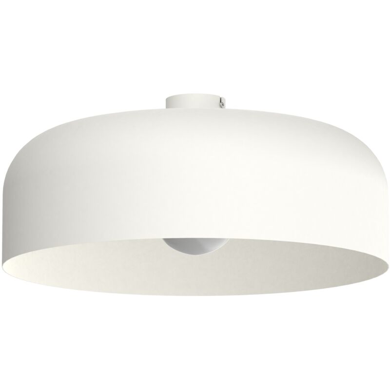 foto del prodotto lumicom tuzzi plafoniera, 1xe27, max 42w, metallo, bianco opaco, d.50cm