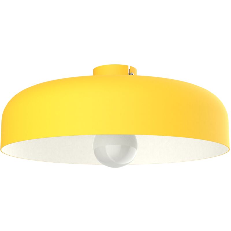 foto del prodotto lumicom tuzzi plafoniera, 1xe27, max 42w, metallo, giallo bianco, d.40cm