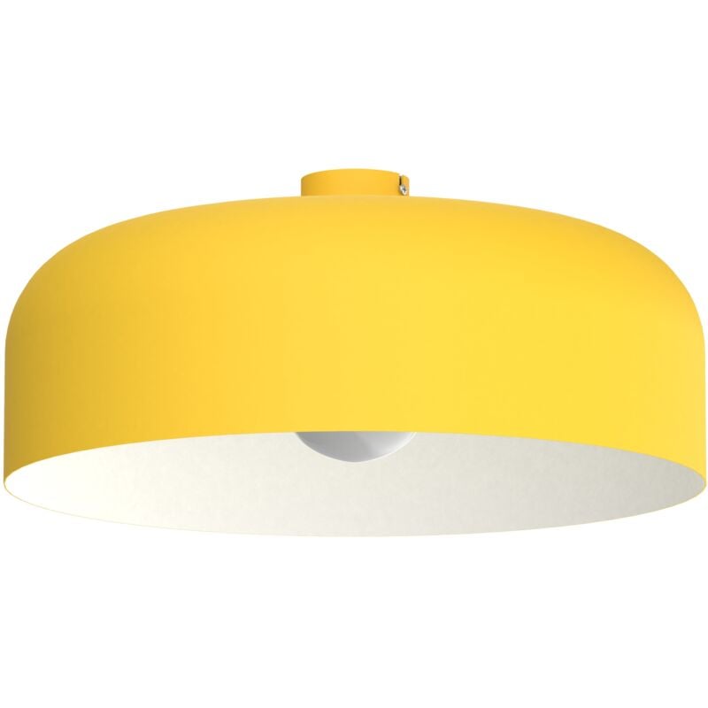 foto del prodotto lumicom tuzzi plafoniera, 1xe27, max 42w, metallo, giallo bianco, d.50cm