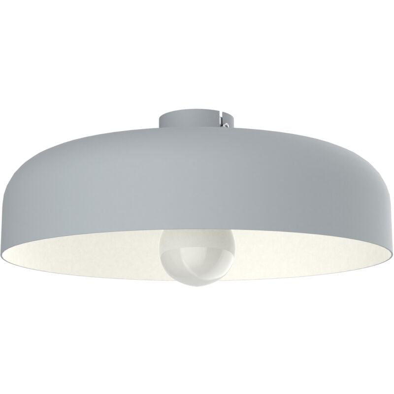 foto del prodotto lumicom tuzzi plafoniera, 1xe27, max 42w, metallo, grigio bianco, d.40cm