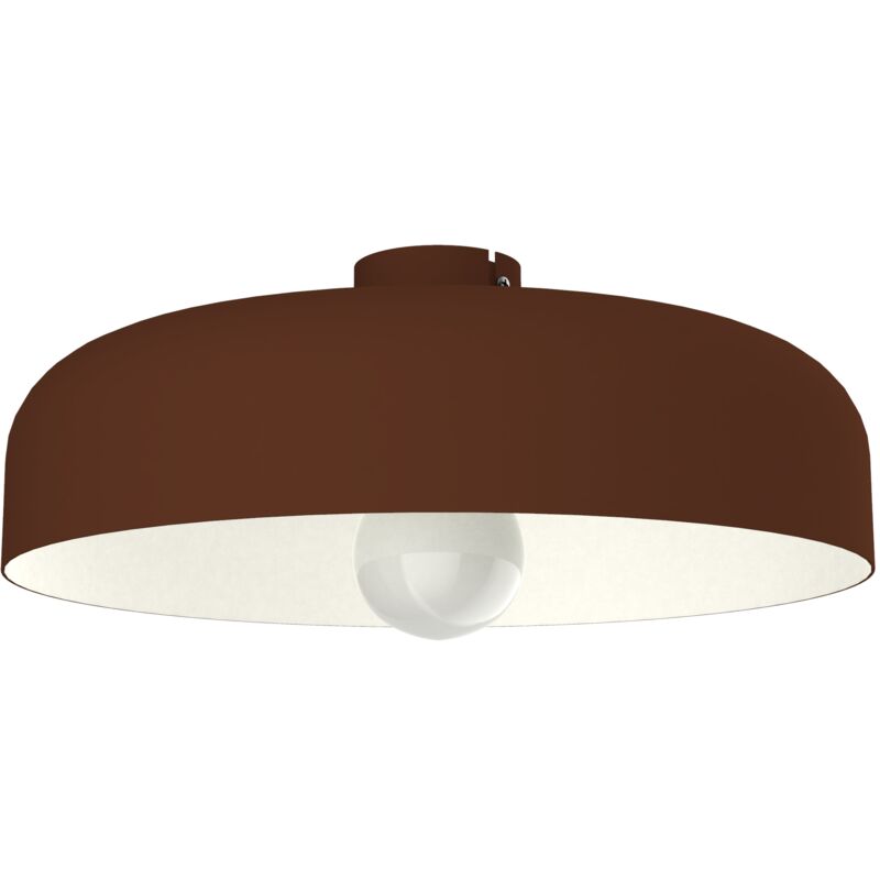 foto del prodotto lumicom tuzzi plafoniera, 1xe27, max 42w, metallo, marrone corten bianco, d.40cm