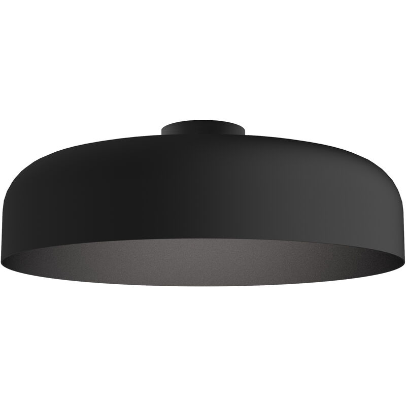 foto del prodotto lumicom tuzzi plafoniera, 1xe27, max 42w, metallo, nero opaco, d.40cm