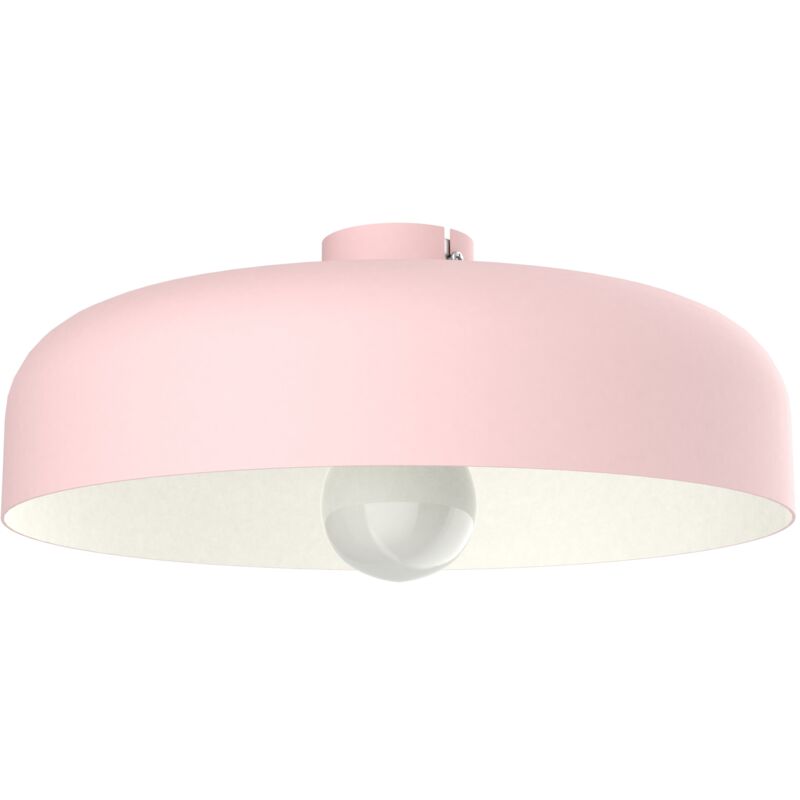foto del prodotto lumicom tuzzi plafoniera, 1xe27, max 42w, metallo, rosa bianco, d.40cm