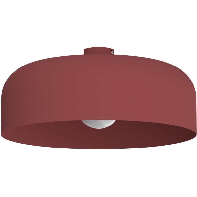 foto del prodotto lumicom tuzzi plafoniera, 1xe27, max 42w, metallo, rosso cowhide, d.50cm