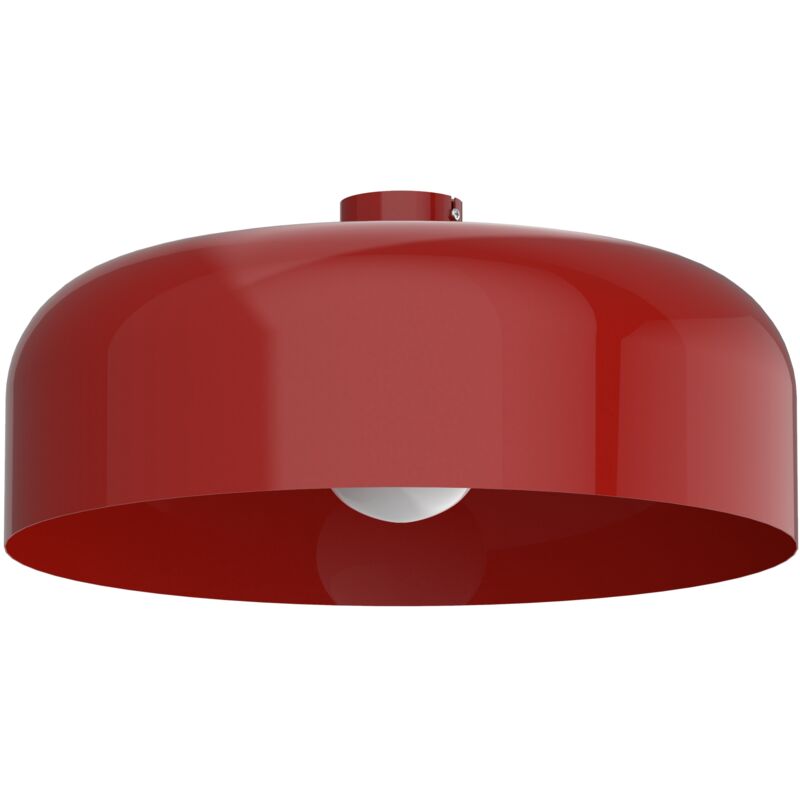 foto del prodotto lumicom tuzzi plafoniera, 1xe27, max 42w, metallo, rosso lucido, d.50cm