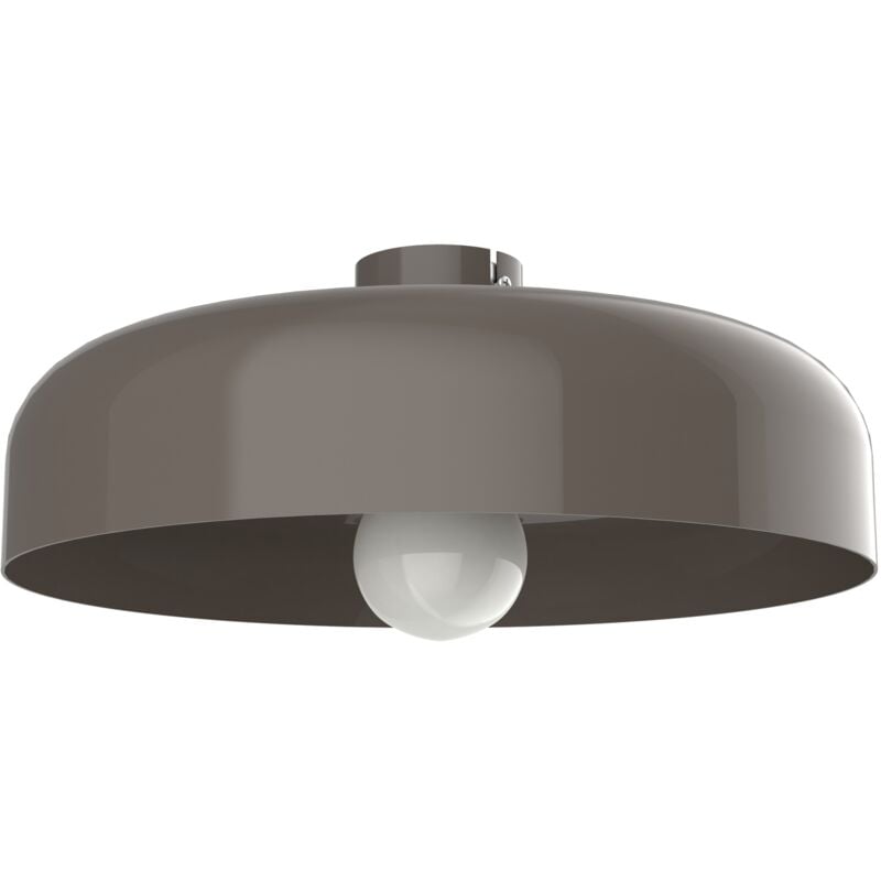 foto del prodotto lumicom tuzzi plafoniera, 1xe27, max 42w, metallo, tortora lucido, d.40cm