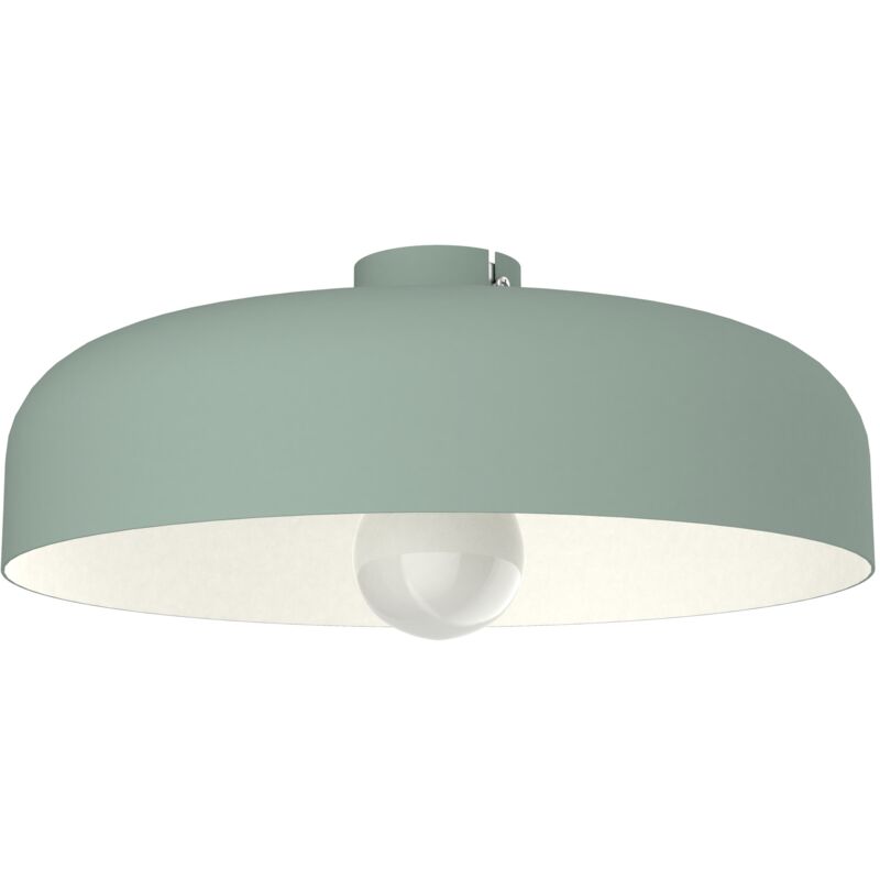 foto del prodotto lumicom tuzzi plafoniera, 1xe27, max 42w, metallo, verde iceberg bianco, d.40cm