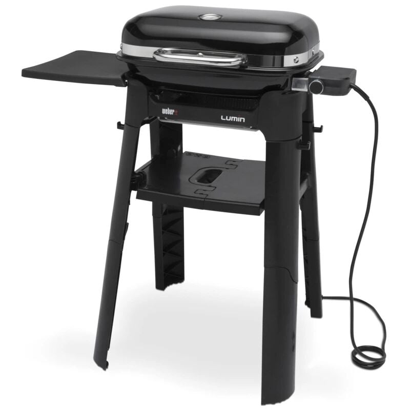 foto del prodotto lumin compact black stand barbecue elettrico con supporto weber