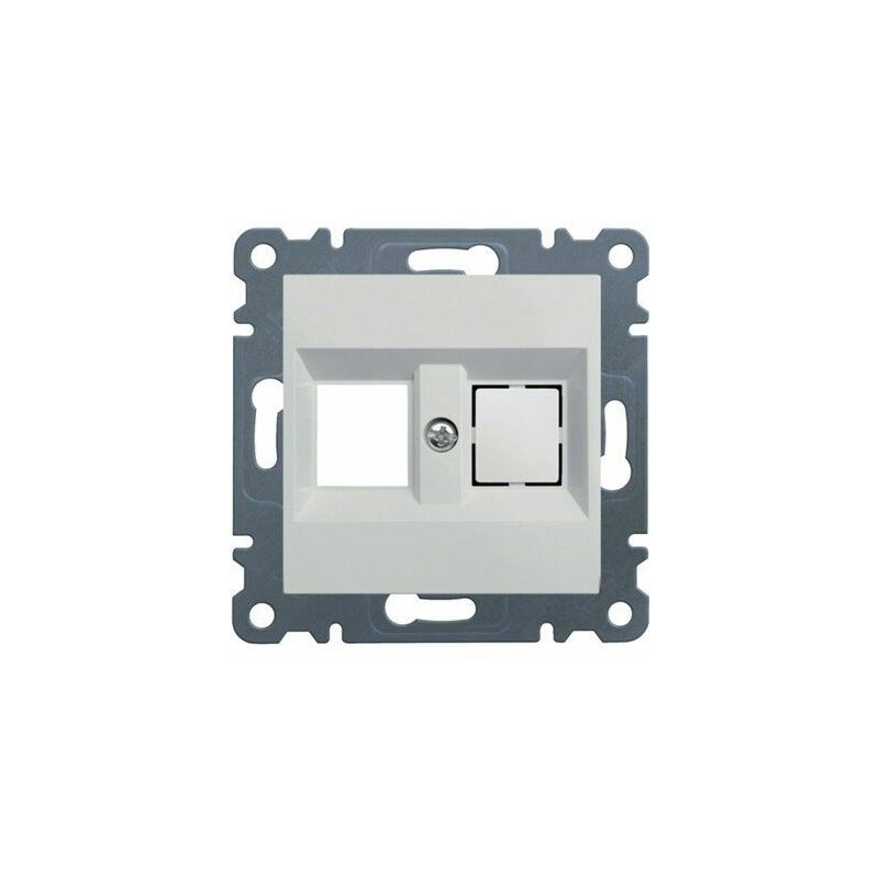 foto del prodotto lumina staffa doppia keystone jack bianco polare wl2320