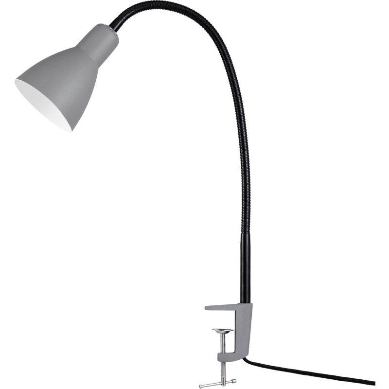 foto del prodotto luminaria led l mpara mesa decoraci n escritorio estudio despacho e27 nero 4, lampada da tavolo grigia paco home