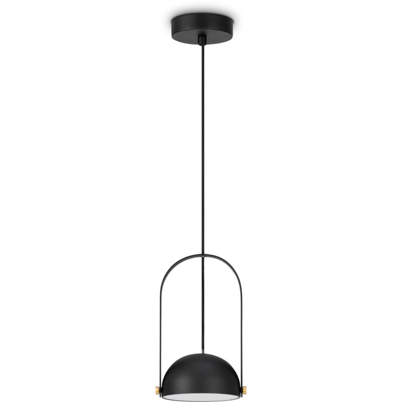 foto del prodotto luminaria led suspensi n comedor aplique pared mesa decoraci n sal n redonda luce a sospensione, nero paco home