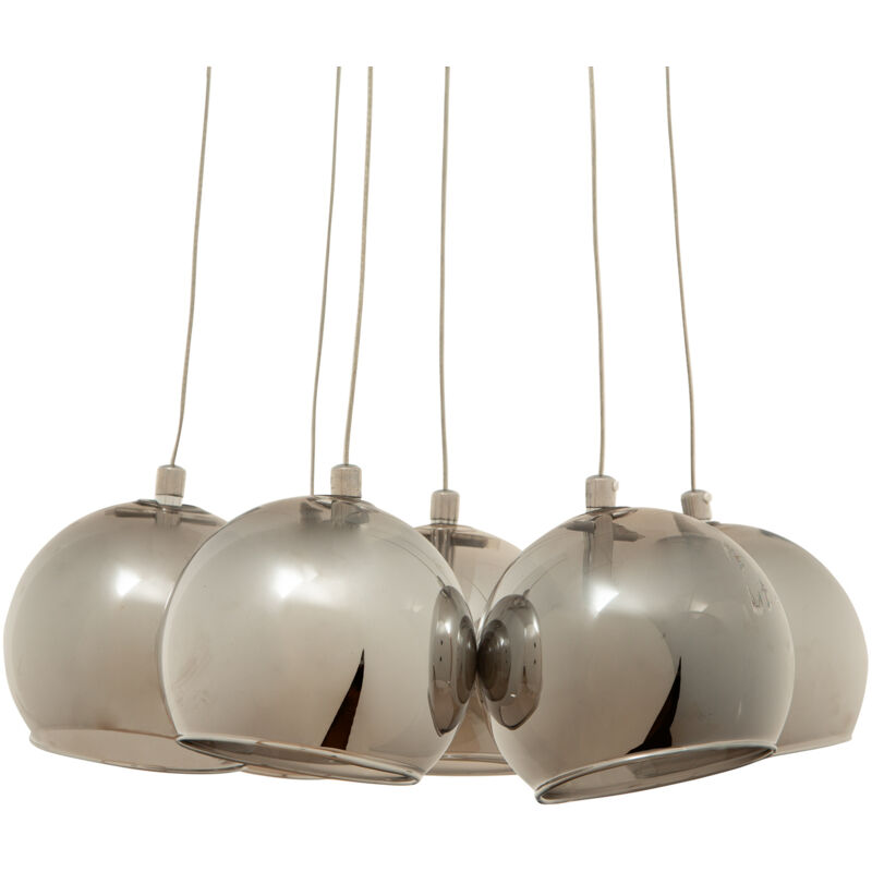 foto del prodotto lumineca lampadario a sospensione nigewic 45x150 cm argentato