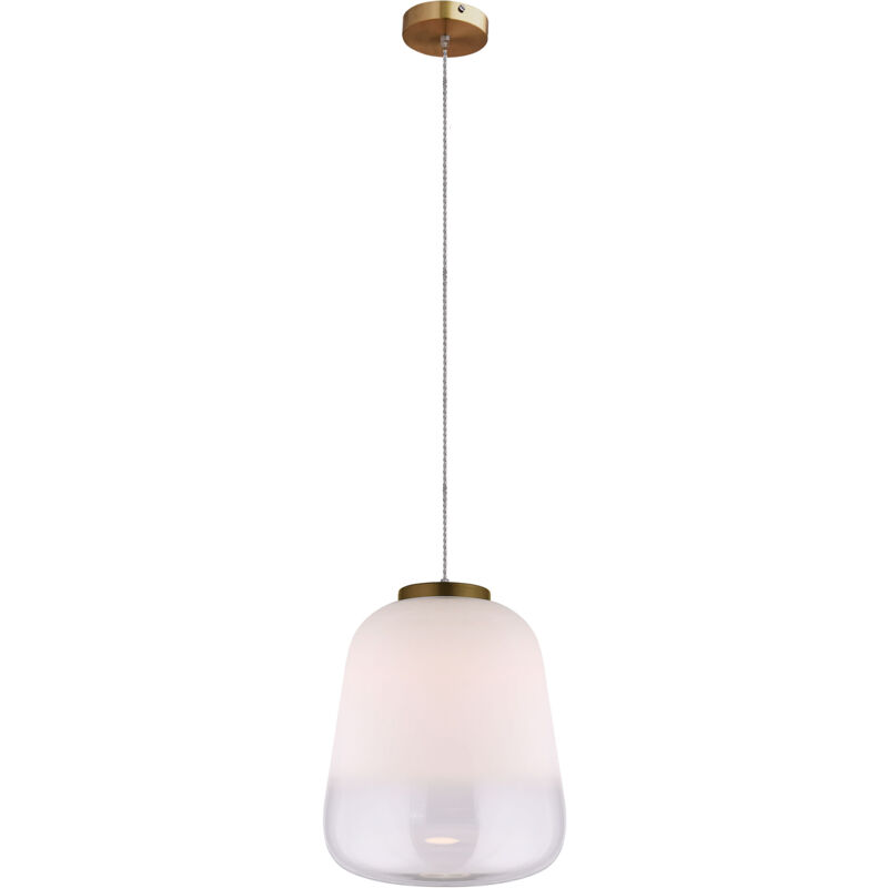 foto del prodotto lumineca lampadario a sospensione nonseum 33x40 cm bianco e bronzo