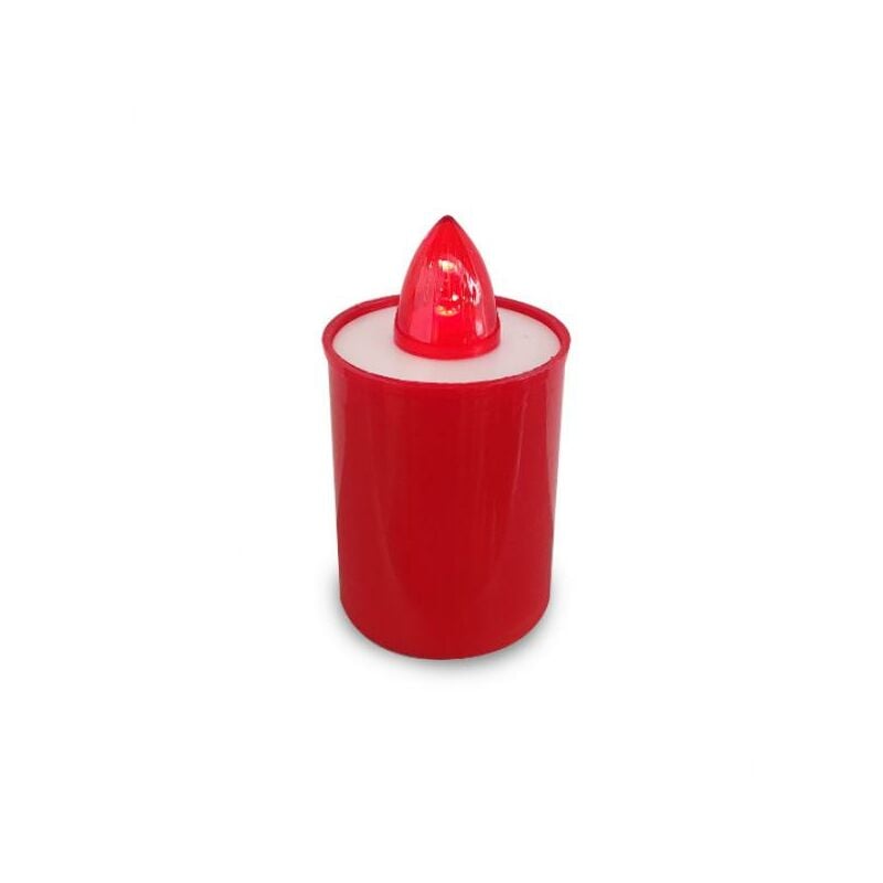 foto del prodotto lumino led velamp altezza 9cm rosso il013 r