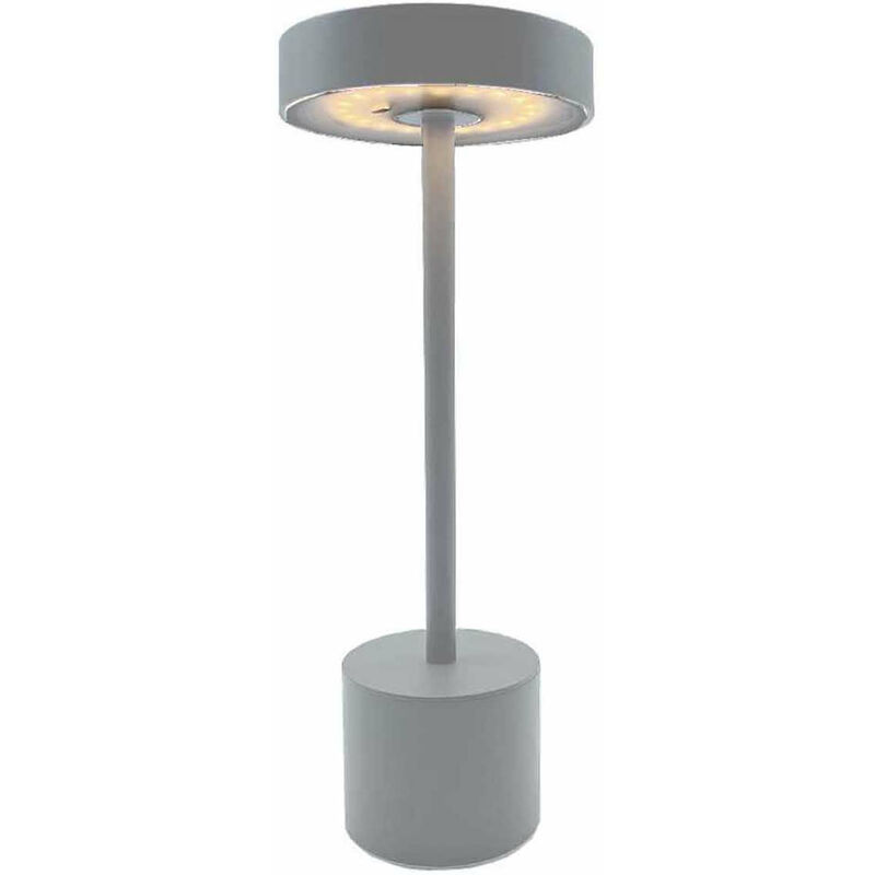 foto del prodotto lumisky lampada da tavolo a batteria roby grey
