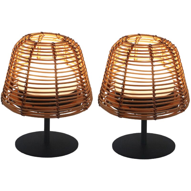 foto del prodotto lumisky set di 2 lampade da tavolo h16cm twins boheme