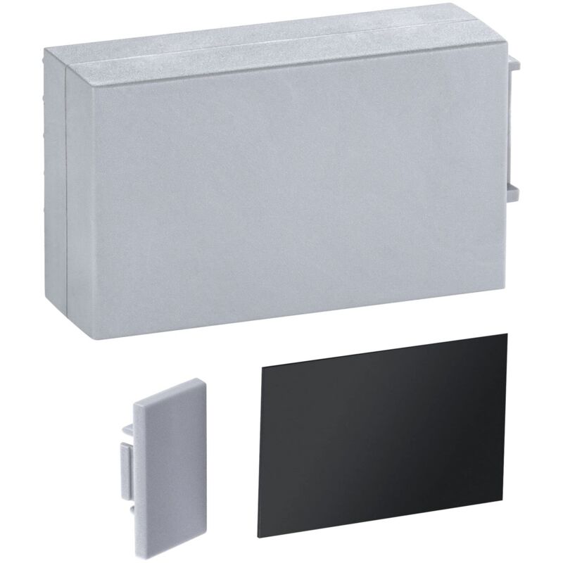 immagine 0 del prodotto lumitiles profilo border da 4 cm 78407 copertura superiore per protezione dagli spruzzi d acqua, in plastica, 4,5 cm, colore, grigio telegrau 
