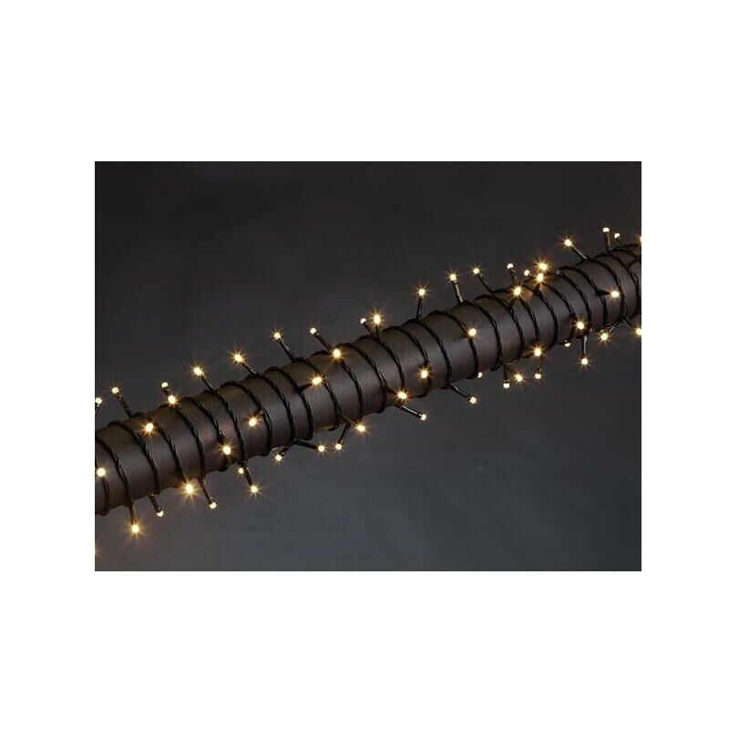 foto del prodotto luna led 12 m 160 lampade bianche filo verde modulatore 24 v